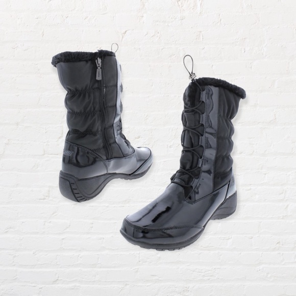 Khombu Shoes - Khombu Women's Bella Cold-Weather Waterproof Winter Boots Black Size 10
